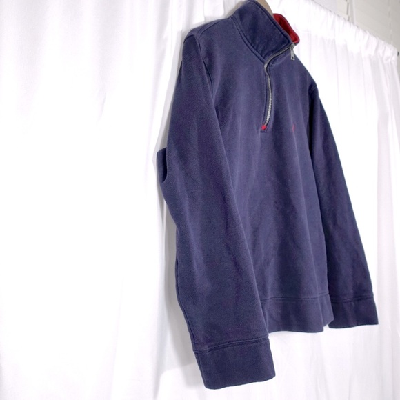 Men's | Nautica | Navy Blue Quarter Zip Pullover Fleece Sweater - Medium - Picture 2 of 10